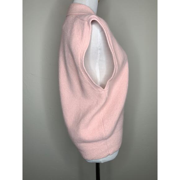 JH Collectibles Pink 90s Angora Wool Sweater Vest Sz Medium - Picture 4 of 11